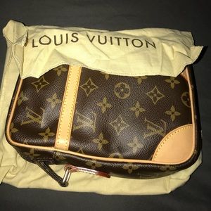Authentic Louis Vuitton small over shoulder carry